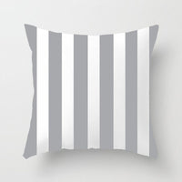 HKM-057491 Soft Striped Pillowcase for Office and Home Decor - 45x45cm, Crystal Soft Material, Single-Sided Print
