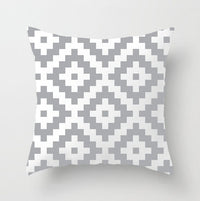 HKM-057491 Soft Striped Pillowcase for Office and Home Decor - 45x45cm, Crystal Soft Material, Single-Sided Print
