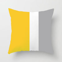 HKM-057491 Soft Striped Pillowcase for Office and Home Decor - 45x45cm, Crystal Soft Material, Single-Sided Print