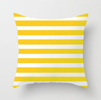 HKM-057491 Soft Striped Pillowcase for Office and Home Decor - 45x45cm, Crystal Soft Material, Single-Sided Print