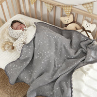 HKM-057747 4-Layer Cotton Gauze Bath Towel Blanket for Infants and Toddlers, Various Designs