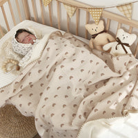 HKM-057747 4-Layer Cotton Gauze Bath Towel Blanket for Infants and Toddlers, Various Designs