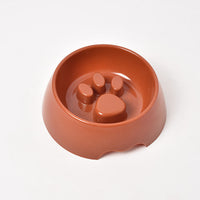 HKM-057939 Slow Feeder Anti-Choke Dog Bowl in Four Colors - Thickened Plastic, Small and Large Sizes