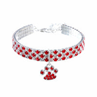 HKM-058131 Diamond Mixed Color Stretch Cat And Dog Necklace Jewelry