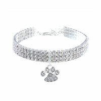 HKM-058131 Diamond Mixed Color Stretch Cat And Dog Necklace Jewelry