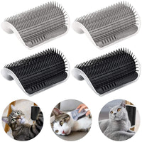 HKM-058259 Eco-Friendly Cat Self Groomer Arch with Soft Bristles for Shedding and Massaging – Ideal for Dogs and Cats of All Hair Types