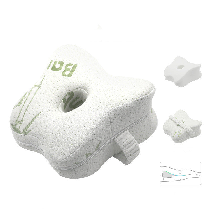 KTX-058259 Heart-Shaped Memory Foam Knee Pillow for Comfortable Support