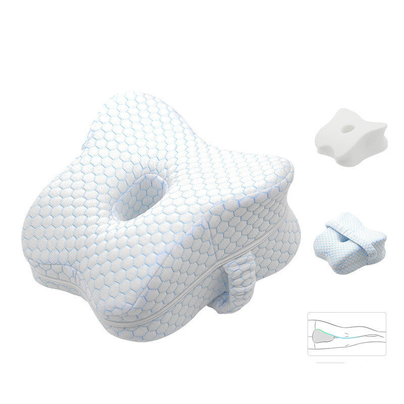 KTX-058259 Heart-Shaped Memory Foam Knee Pillow for Comfortable Support