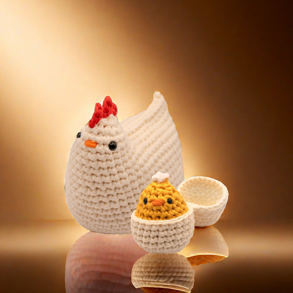 KTX-058259 Wool Hand-woven DIY Bee Doll Craft Kit with Milk Cotton Materials