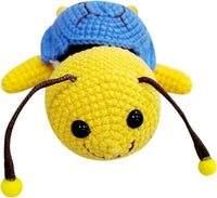 HKM-058259 Wool Hand-woven DIY Bee Doll Craft Kit with Milk Cotton Materials