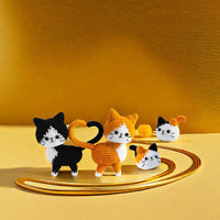 HKM-058259 Wool Hand-woven DIY Bee Doll Craft Kit with Milk Cotton Materials