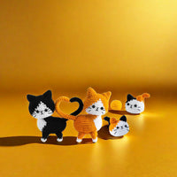 HKM-058259 Wool Hand-woven DIY Bee Doll Craft Kit with Milk Cotton Materials