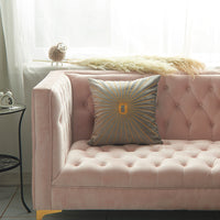 HKM-058387 Netherlands Velvet Gold Thread Embroidery Pillow Cover - 45x45cm in Multiple Colors
