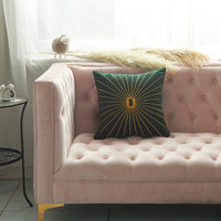 HKM-058387 Netherlands Velvet Gold Thread Embroidery Pillow Cover - 45x45cm in Multiple Colors
