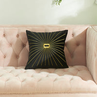 HKM-058387 Netherlands Velvet Gold Thread Embroidery Pillow Cover - 45x45cm in Multiple Colors