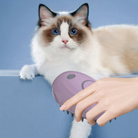 HKM-058515 Three-in-One Pet Spray Comb for Dogs and Cats - Soothing Hair Removal Brush in Sky Blue and Rose Red