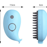 HKM-058515 Three-in-One Pet Spray Comb for Dogs and Cats - Soothing Hair Removal Brush in Sky Blue and Rose Red