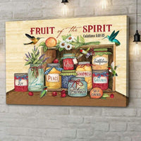 HKM-058579 Fruit of the Spirit Verse Canvas Print - Inspirational Wall Art for Home Decor