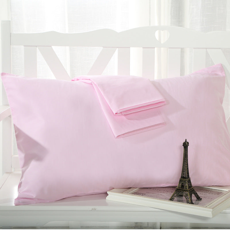 HKM-058643 Solid Color 100% Cotton Standard Pillowcase 48*74cm