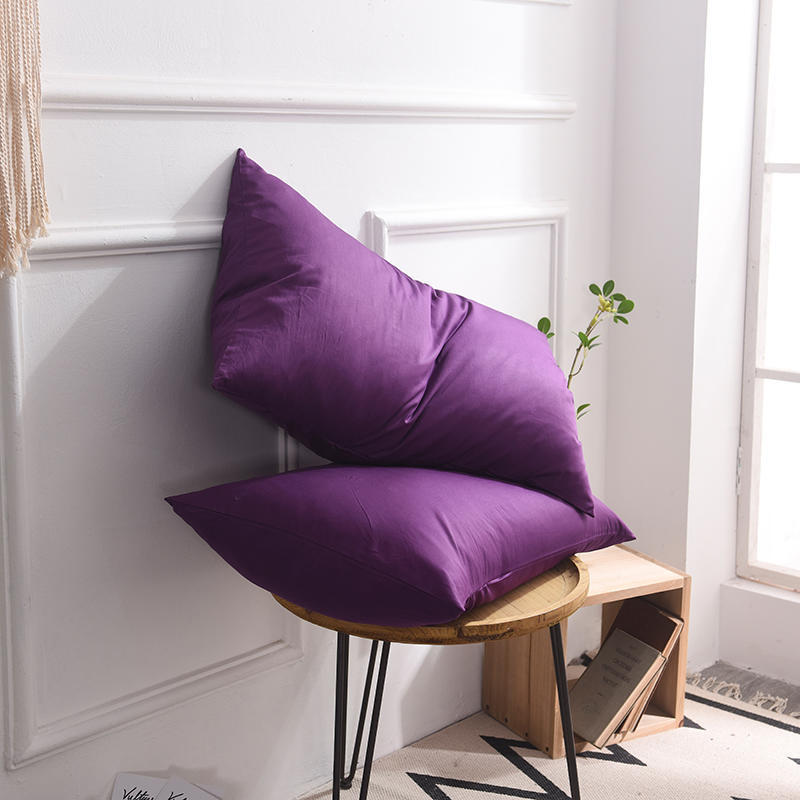 HKM-058643 Solid Color 100% Cotton Standard Pillowcase 48*74cm