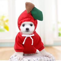 HKM-058835 Cute Fleece Hooded Sweater for Pets - Adjustable Sizes in Various Fun Designs