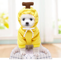HKM-058835 Cute Fleece Hooded Sweater for Pets - Adjustable Sizes in Various Fun Designs