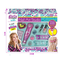 HKM-058835 Sparkling Nail Art Set for Kids - Creative Play House Toy for Girls Ages 6 and Up