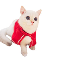 HKM-059155 Festive Fleece Pet Costume Set for Cats and Dogs - Christmas Cape, Hat, and Bib