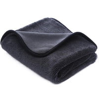 HKM-059155 Gray Small Braid Twisting Towel for Car and Glass Cleaning
