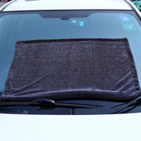 HKM-059155 Gray Small Braid Twisting Towel for Car and Glass Cleaning