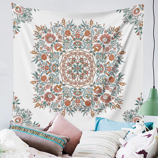 KTX-059283 Bohemian Retro Print Tapestry - 100% Polyester, Multiple Sizes Available