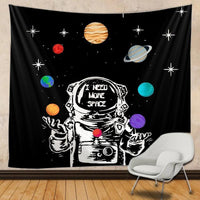 HKM-059283 Multifunctional Polyester Fiber Tapestry for Wall Hanging and Carpet Use, Rectangle and Square Shapes