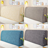 HKM-059411 Universal Wooden Bed Backrest Cover in Knitted Jacquard Fleece