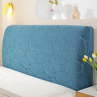 HKM-059411 Universal Wooden Bed Backrest Cover in Knitted Jacquard Fleece
