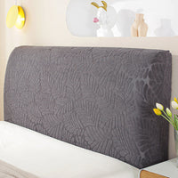 HKM-059411 Universal Wooden Bed Backrest Cover in Knitted Jacquard Fleece