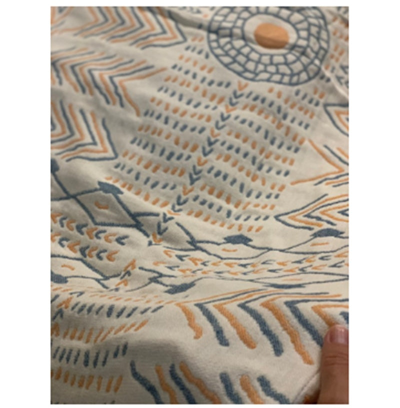 KTX-059539 Four-Layer Natural Cotton Gauze Sofa Cover – Breathable, Durable, Japanese Style Design