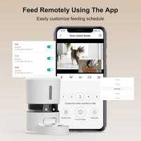 HKM-059603 Automatic Pet Feeder with 1080P HD Camera, 4L Capacity, Timed Meal Dispenser, Smart App Control