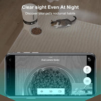 HKM-059603 Automatic Pet Feeder with 1080P HD Camera, 4L Capacity, Timed Meal Dispenser, Smart App Control