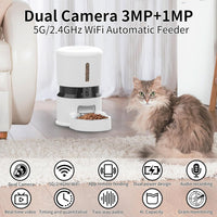 HKM-059603 Automatic Pet Feeder with 1080P HD Camera, 4L Capacity, Timed Meal Dispenser, Smart App Control