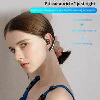 HKM-059795 Wireless Bluetooth Hanging Ear Headset with Battery Display and Call Function