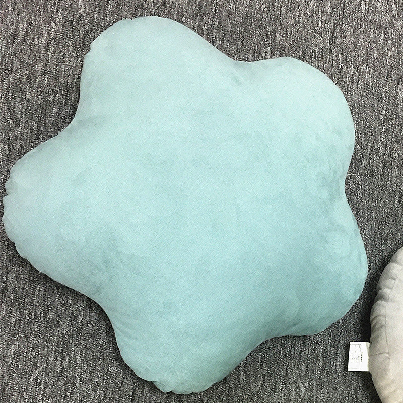 HKM-059859 Japanese Soft Candy Color Cushion Pillow - PP Cotton Filling, Plain Design, Living Room Accessory