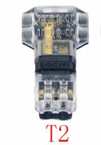 HKM-059923 High-Frequency Wire to Wire Linker Connector for LED Applications, 2 Cores, 10mm Length, Plastic Insulator