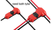 HKM-059923 High-Frequency Wire to Wire Linker Connector for LED Applications, 2 Cores, 10mm Length, Plastic Insulator