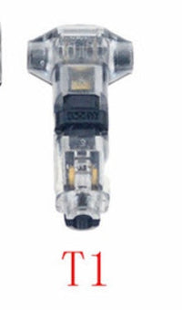 HKM-059923 High-Frequency Wire to Wire Linker Connector for LED Applications, 2 Cores, 10mm Length, Plastic Insulator