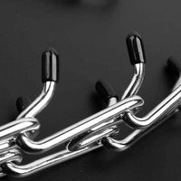 HKM-059923 Stainless Steel Adjustable Dog Prong Collar with Comfort Rubber Tips for Medium and Small Dogs