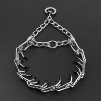 HKM-059923 Stainless Steel Adjustable Dog Prong Collar with Comfort Rubber Tips for Medium and Small Dogs