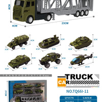 HKM-059987 1/43 Scale Diecast Container Truck Model - Alloy Construction for Kids