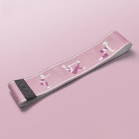 HKM-060051 Elastic Fitness Resistance Band - Polyester Fiber Tension Rope in Purple and Pink, Sizes S & M