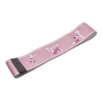HKM-060051 Elastic Fitness Resistance Band - Polyester Fiber Tension Rope in Purple and Pink, Sizes S & M