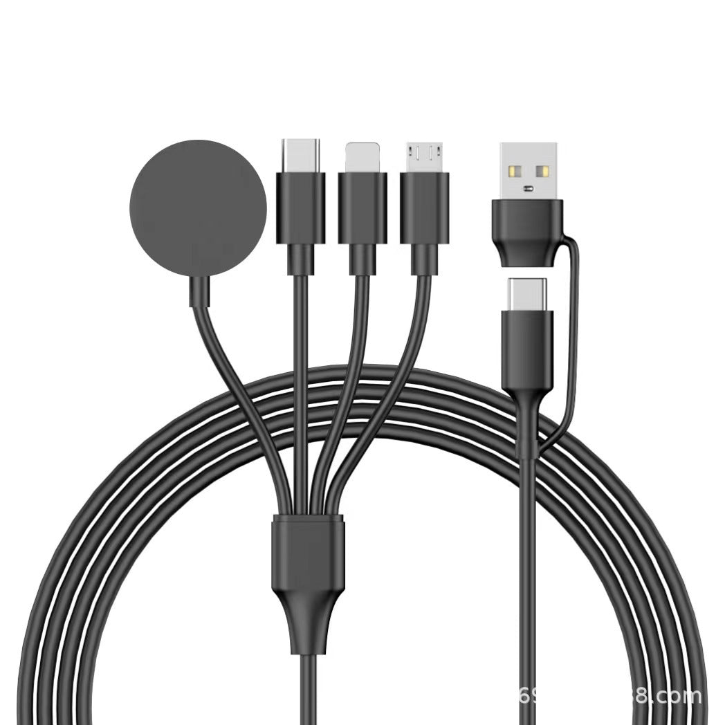 HKM-060115 Four-in-One USB Type-C Wireless Data Cable for Mobile Devices - Universal Dual-Use Design